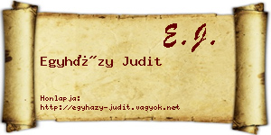 Egyházy Judit névjegykártya